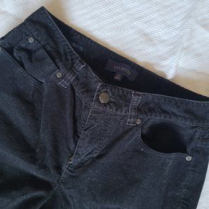 Talbots Black Corduroy Curvey Straight Pants